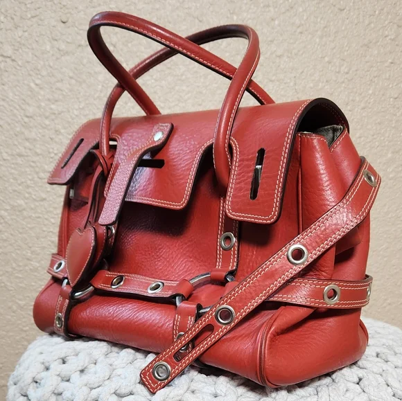 Mulberry Luella Giselle Y2K Barbiecore leather tote Handbag Bag - Picture 3 of 11